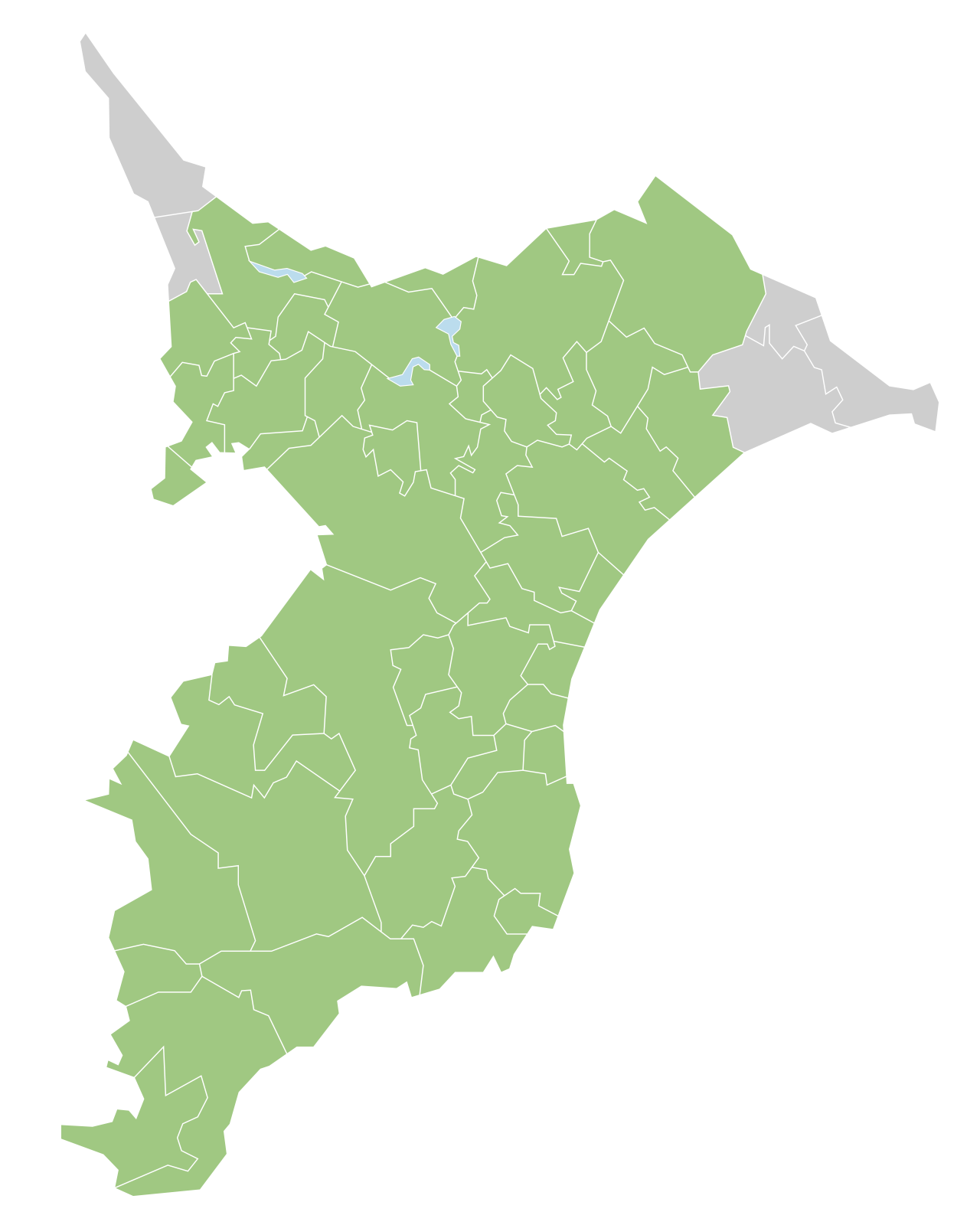 千葉県の地図